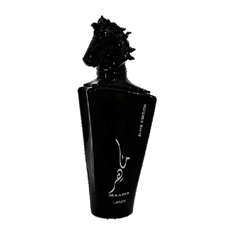 عطر ادکلن لطافه ماهر بلک ادیشن (مشابه اورتو پاریسی ترونی و لالیک مشکی)  Lattafa Maahir Black Edition