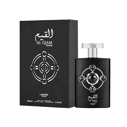ادوپرفیوم لطافه مدل Al Qiam Silver با رایحه خنک حجم 100 میلیلیتر