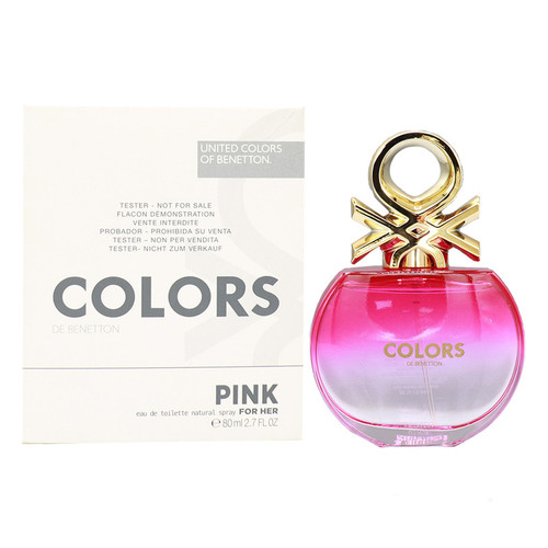 تستر ادو تویلت زنانه بنتون مدل PINK با رایحه شیرین حجم 80 میلی لیتر