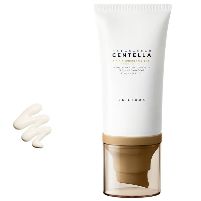 کرم ضد آفتاب بدون رنگ اسکین 1004 SPF 30 مدل Centella Air-Fit ‌محافظ UVA ،UVB و ++++PA، ضد حساسیت، مناسب انواع پوست‌ حجم 50 میلی‌لیتر