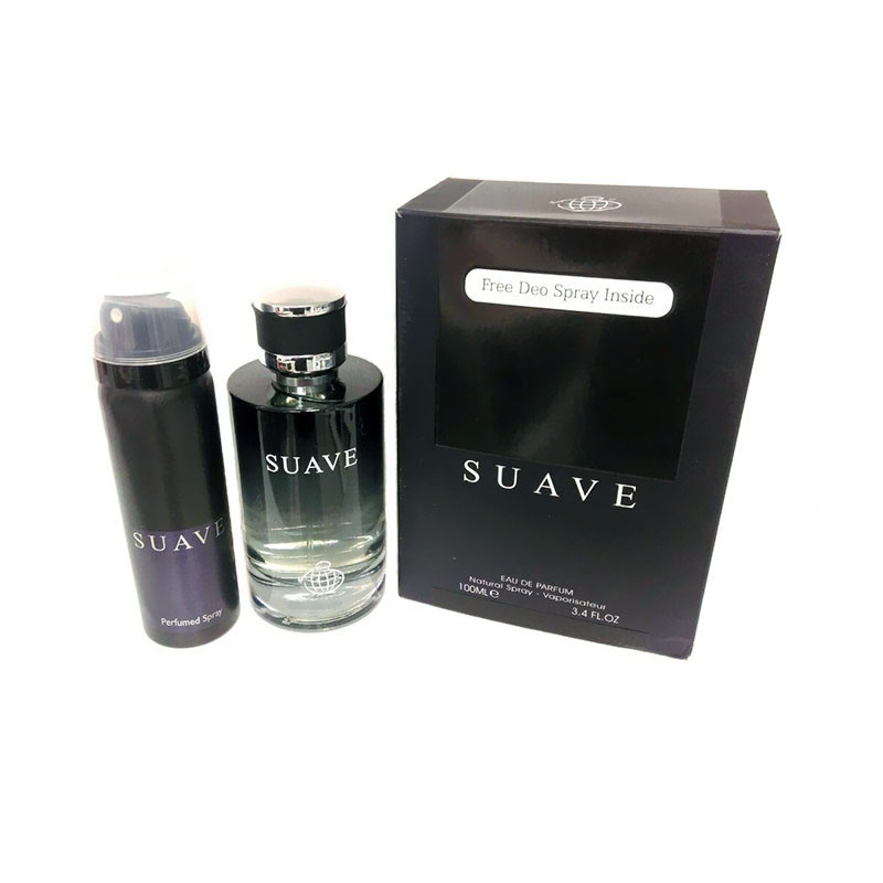ادو پرفیوم مردانه فراگرنس ورد مدل Suave حجم 100 میلی لیتر به همراه اسپری فراگرنس مدل Suave حجم 75 میلی لیتر