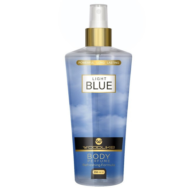 بادی اسپلش مردانه وودلایک مدل BLUE حجم 250 میلی‌لیتر