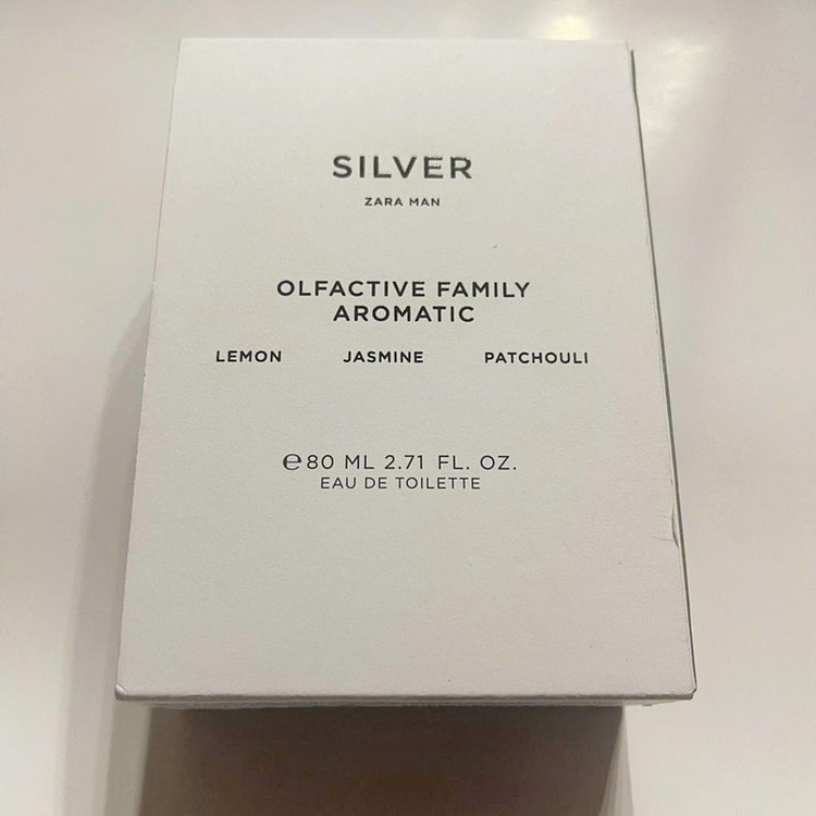 ادو تویلت مردانه زارا مدل SILVER حجم 80 میلی لیتر