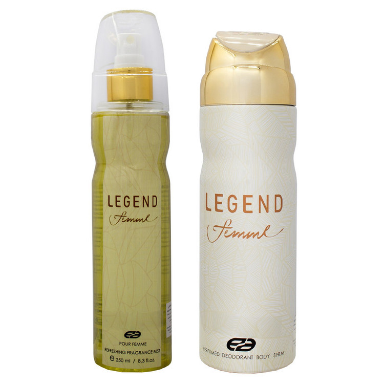 بادی اسپلش زنانه عماد آرا مدل Legend حجم 250 میلی لیتر به همراه اسپری بدن زنانه حجم 200 میلی لیتر