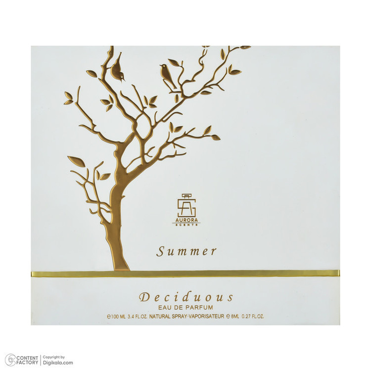 ادوپرفیوم زنانه ارورواسنتس مدل Deciduous Summer حجم 100 میلیلیتر به همراه عطر جیبی حجم 8 میلی لیتر