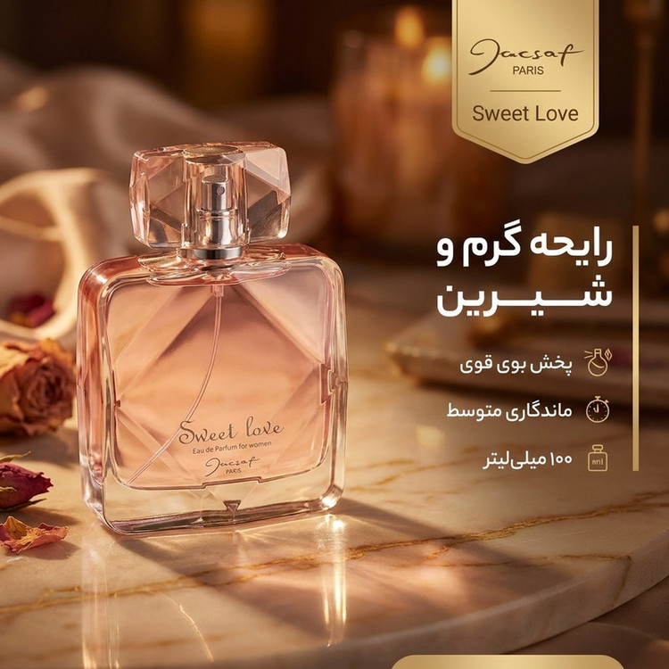 ادو پرفیوم زنانه ژک ساف مدل Sweet Love حجم 100 میلی لیتر