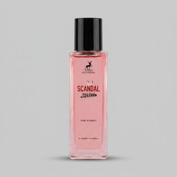 عطر جیبی الحمبرا مدل SCANDAL حجم 30 میلی لیتر