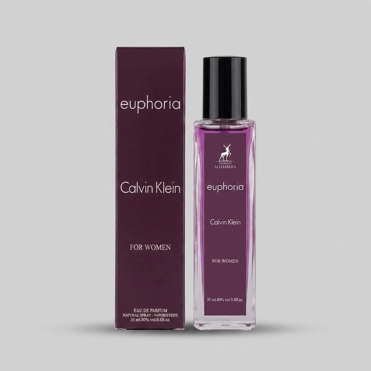عطر جیبی زنانه الحمبرا مدل euphoria با رایحه شیرین حجم 35 میلیلیتر
