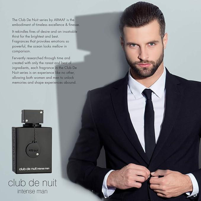 تستر ادو تویلت مردانه آرماف مدل Club De Nuit Intense Man حجم 105 میل لیتر